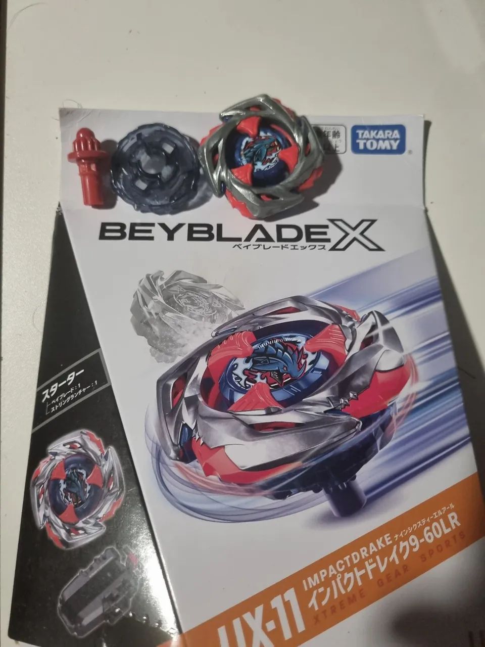 Beyblade X Impact Drake 9-65B Original Takara Tomy + Lançador Hasbro, Novo