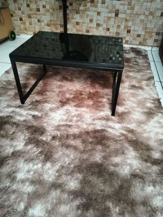Mesa de centro de vidro preta - Foto 2