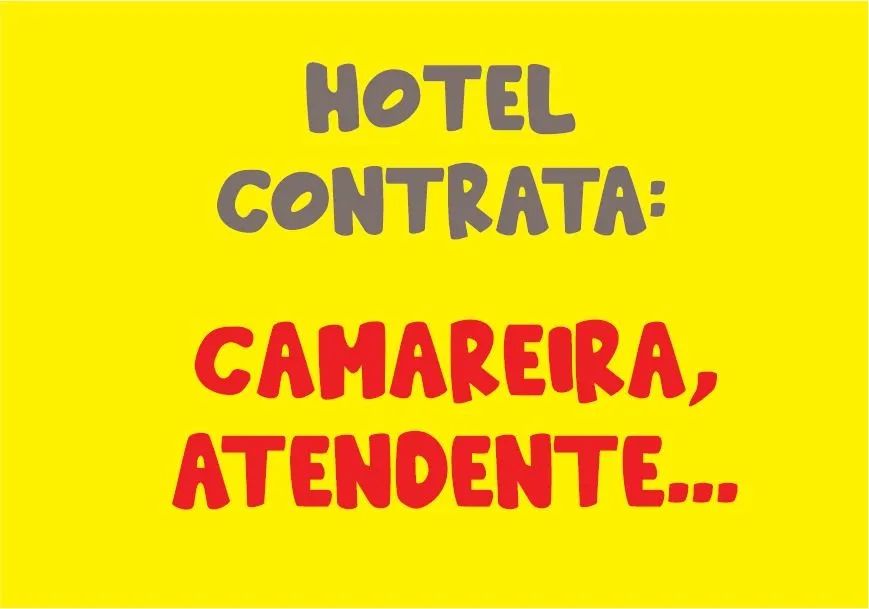 Hotel contrata Camareira e Atendente de restaurante