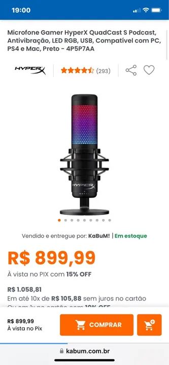 HyperX QuadCast S Podcast - Foto 5