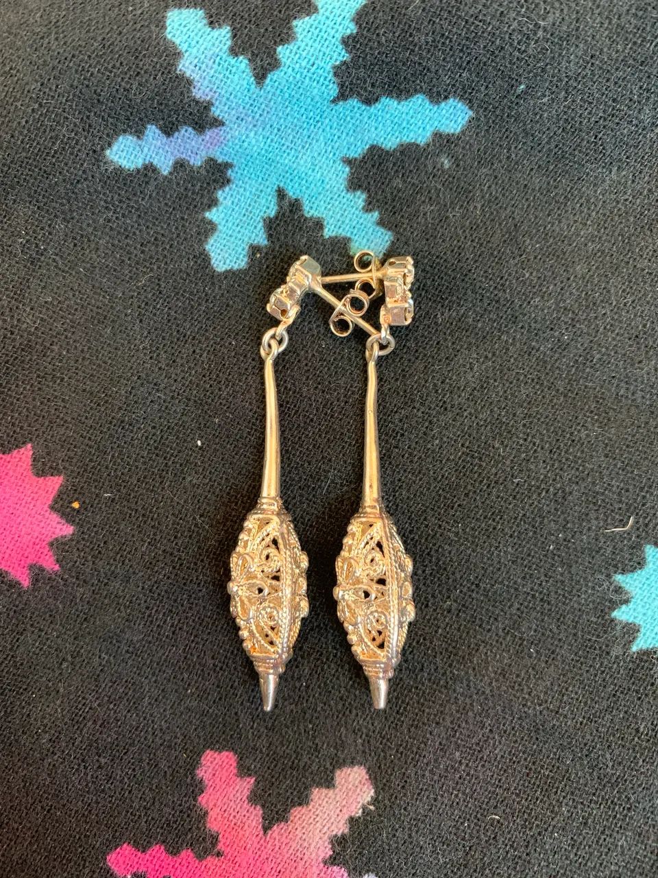  Brinco zirconia + prata 925  - Foto 3
