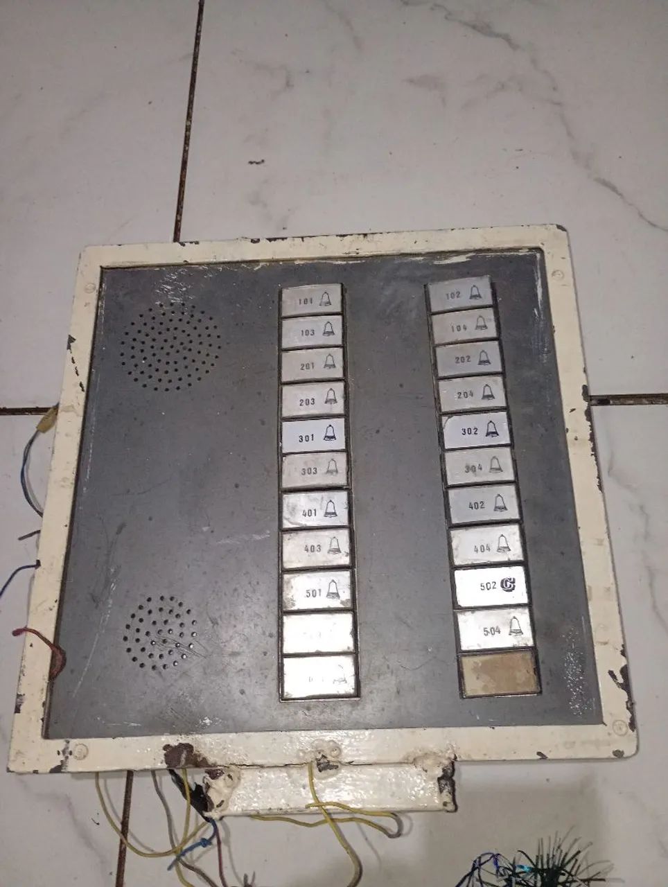 Interfone antigo 22 teclas