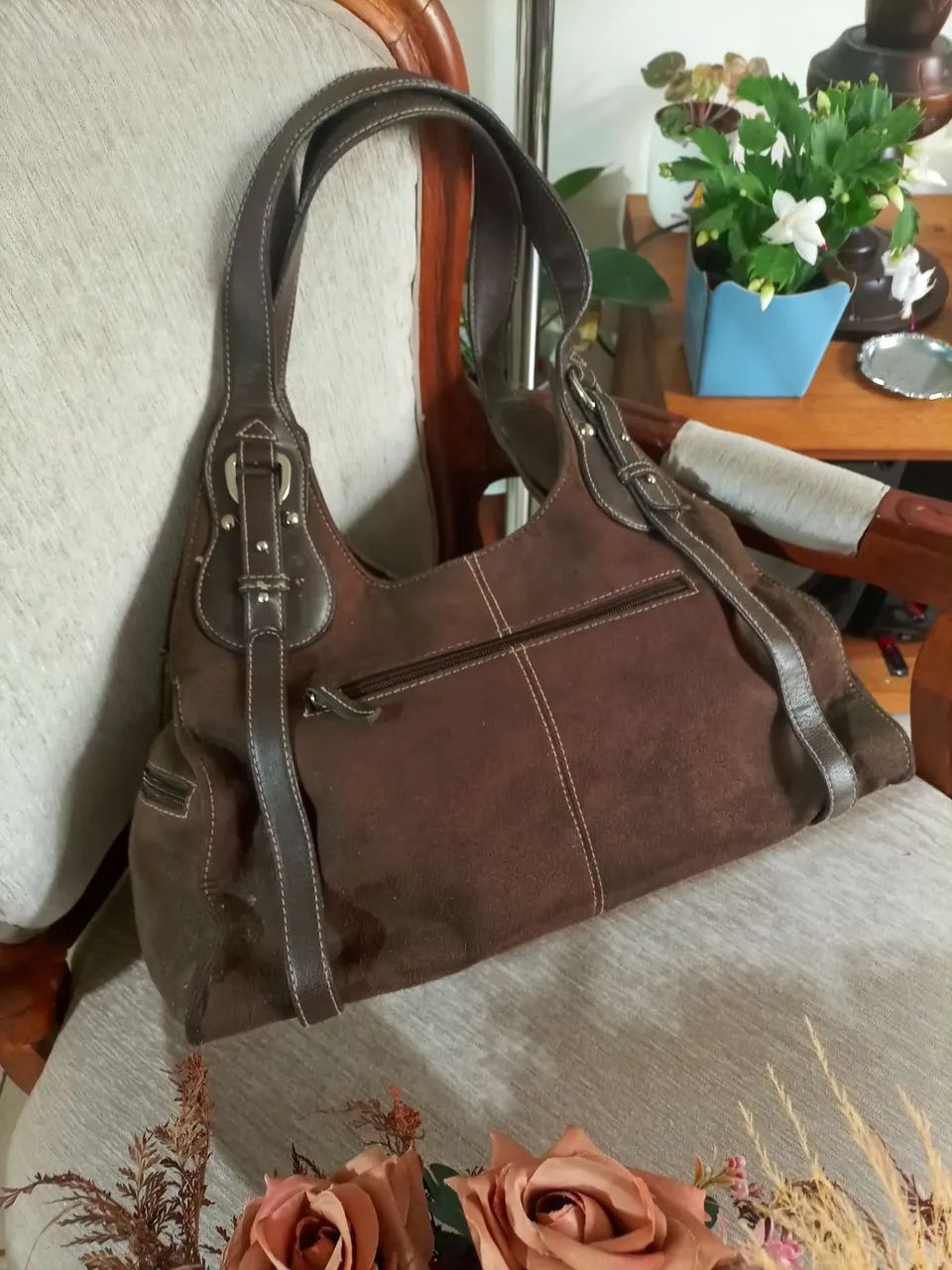 Bolsa couro em perfeito estado 