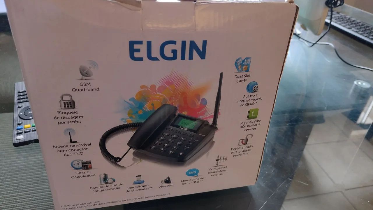 Telefone Fixo Elgin GSM Dual SIM