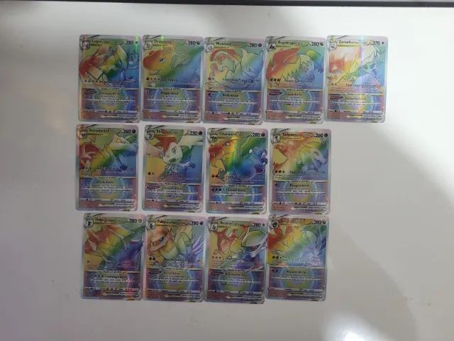 Lote de 13 cards rainbow PROXY