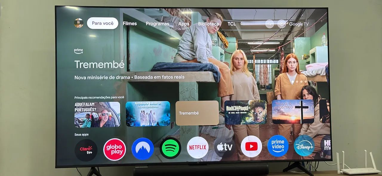 Tv TCL 75 polegadas 4k impecável!64297413480578120