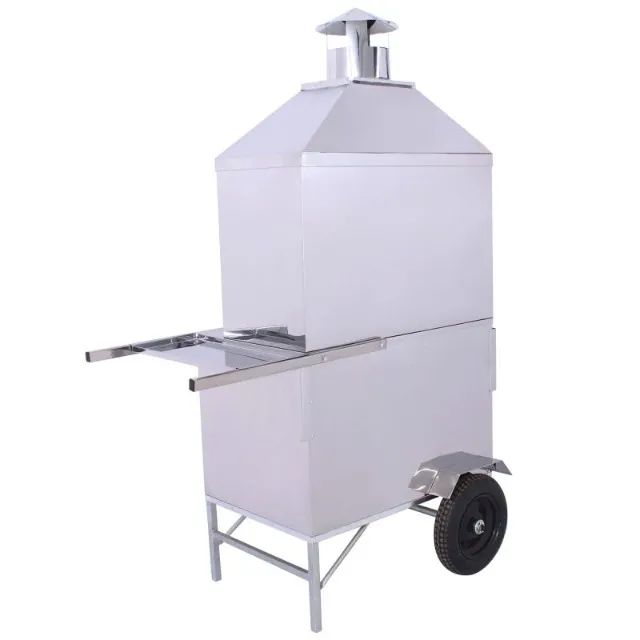 CARRINHO DE CHURRASCO INOX CHURRASQUEIRA DE 80CM C/TOLDO - Foto 3