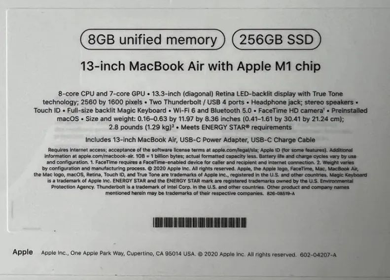 MacBook Air M1 13.3 2020 8GB/ 256SSD - Foto 2