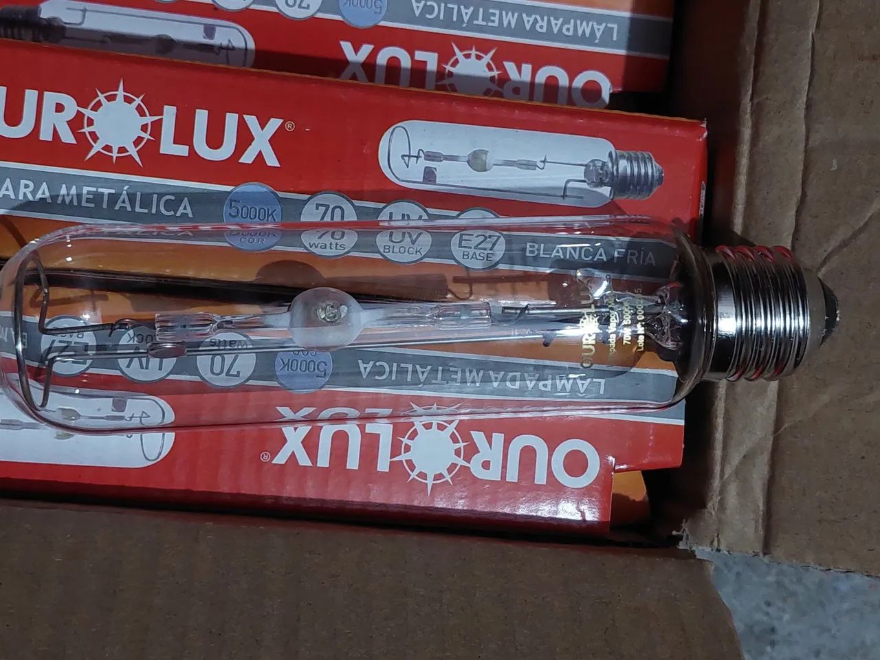 10un Lâmpada Vapor Metálico 70W 5000K E27