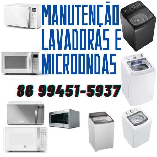 Manutenção de máquina de lavar e microondas 