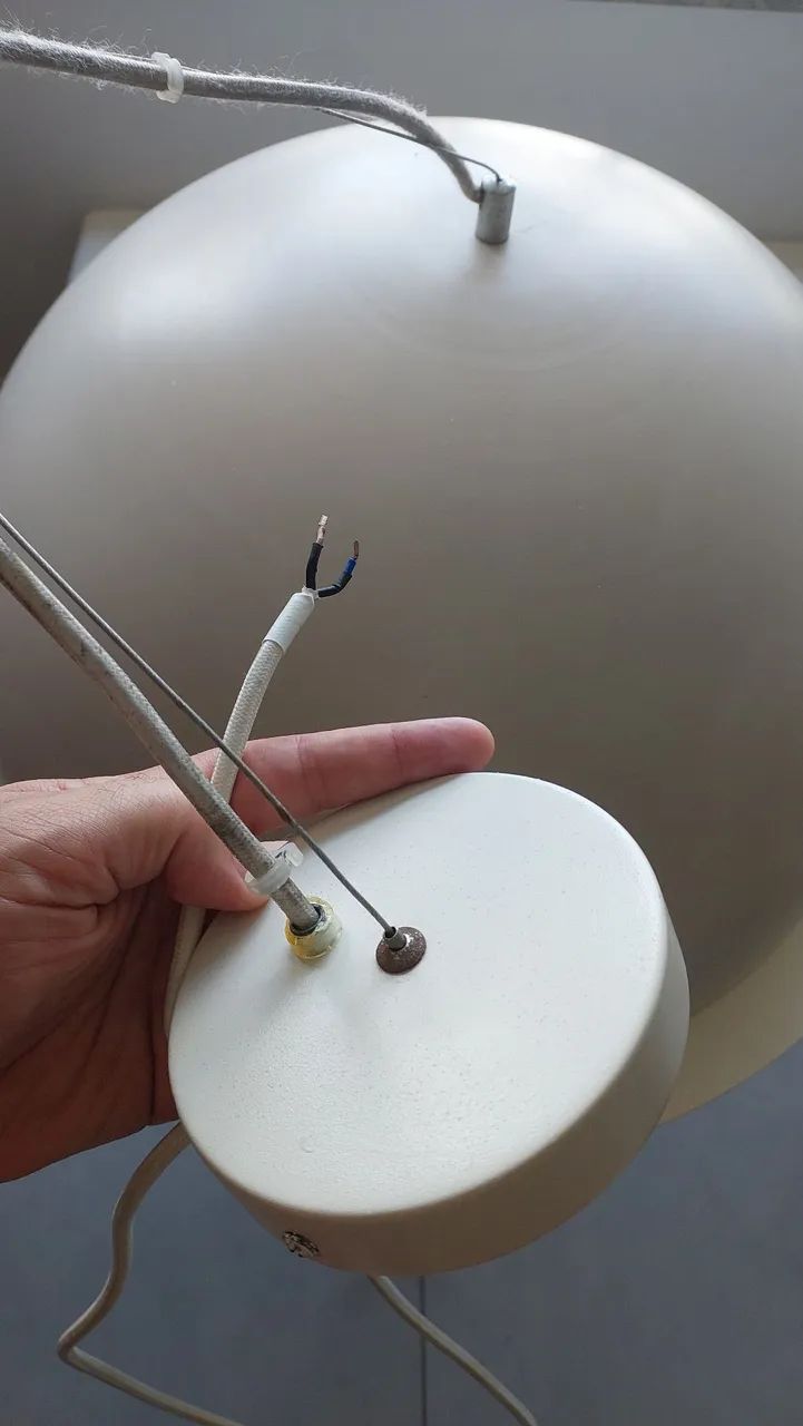 Lustre Luminária Pendente Meia Lua Cuba 60cm - Foto 3