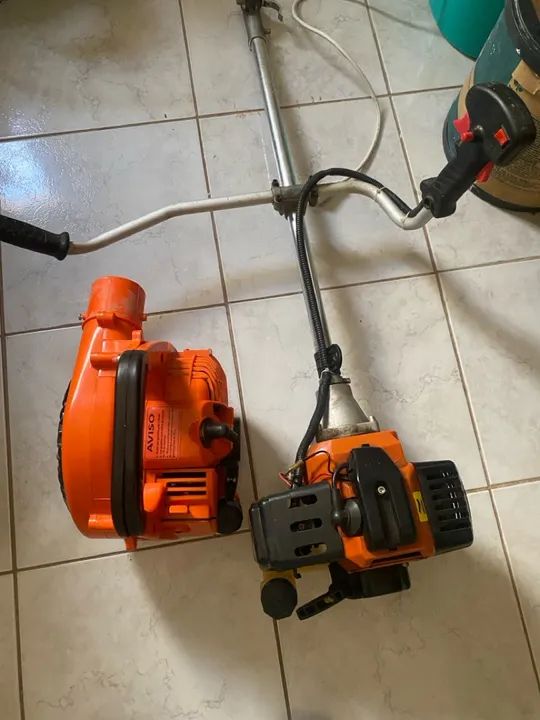 Roçadeira e soprador de folhas a gasolina - Foto 2