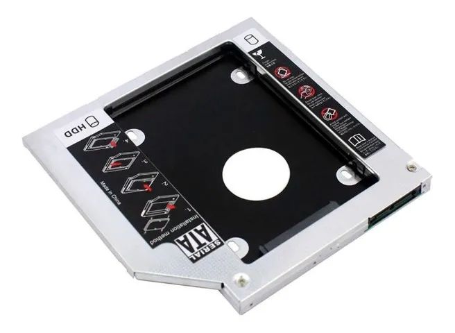 Case Caddy Gaveta Adaptador Hd Notebook P/ Segundo Hd 9.5mm - Foto 3