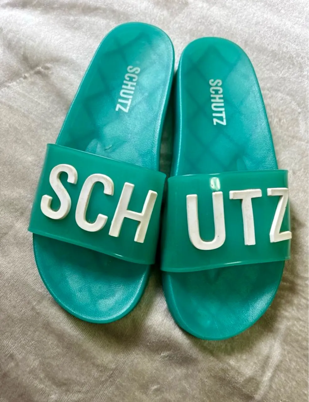 Sandália Schutz Slide Verde