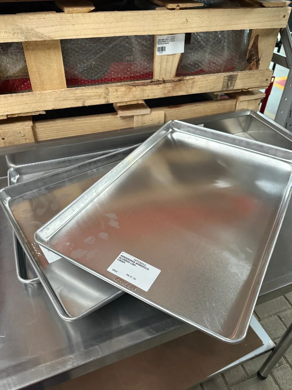 ASSADEIRAS (3) 40x60x3CM ALUMÍNIO LISA - CIMAPI - Foto 3