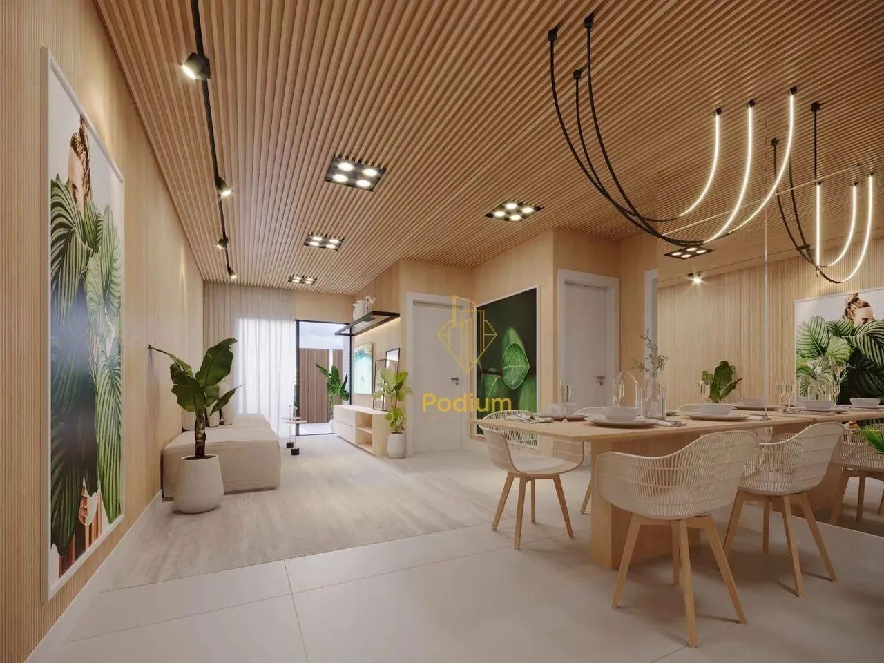 Apartamento térreo com área privativa em i frente mar da praia em Manaíra - AP1046 - Foto 4