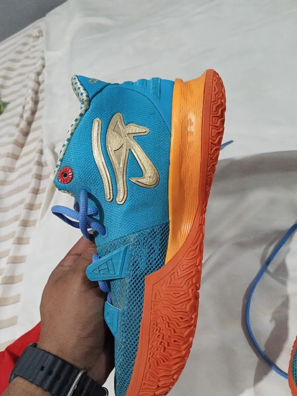 Nike estuliloz puro Tênis Azul e Laranja