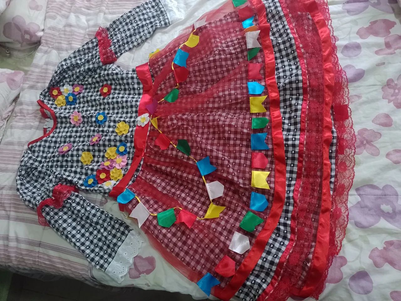 Vestido Festa Junina Infantil 12 anos