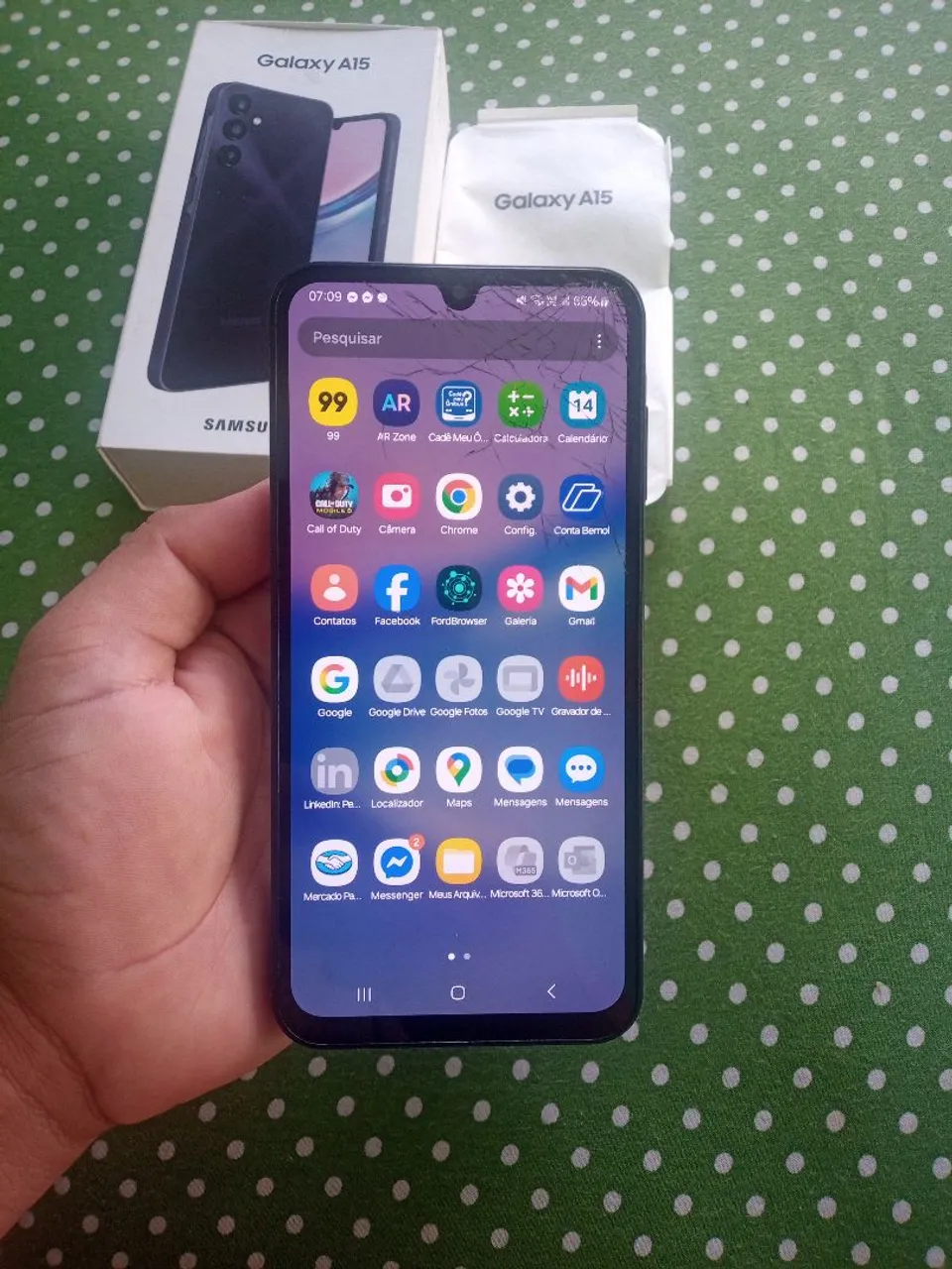 Samsung A15 5G, 256GB, 8+8GB de Ram - Biometria Ok.