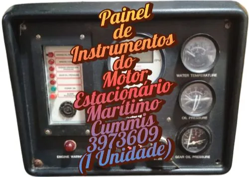 Painel de Instrumentos Motor Estacionário Marítimo Cummins Usado