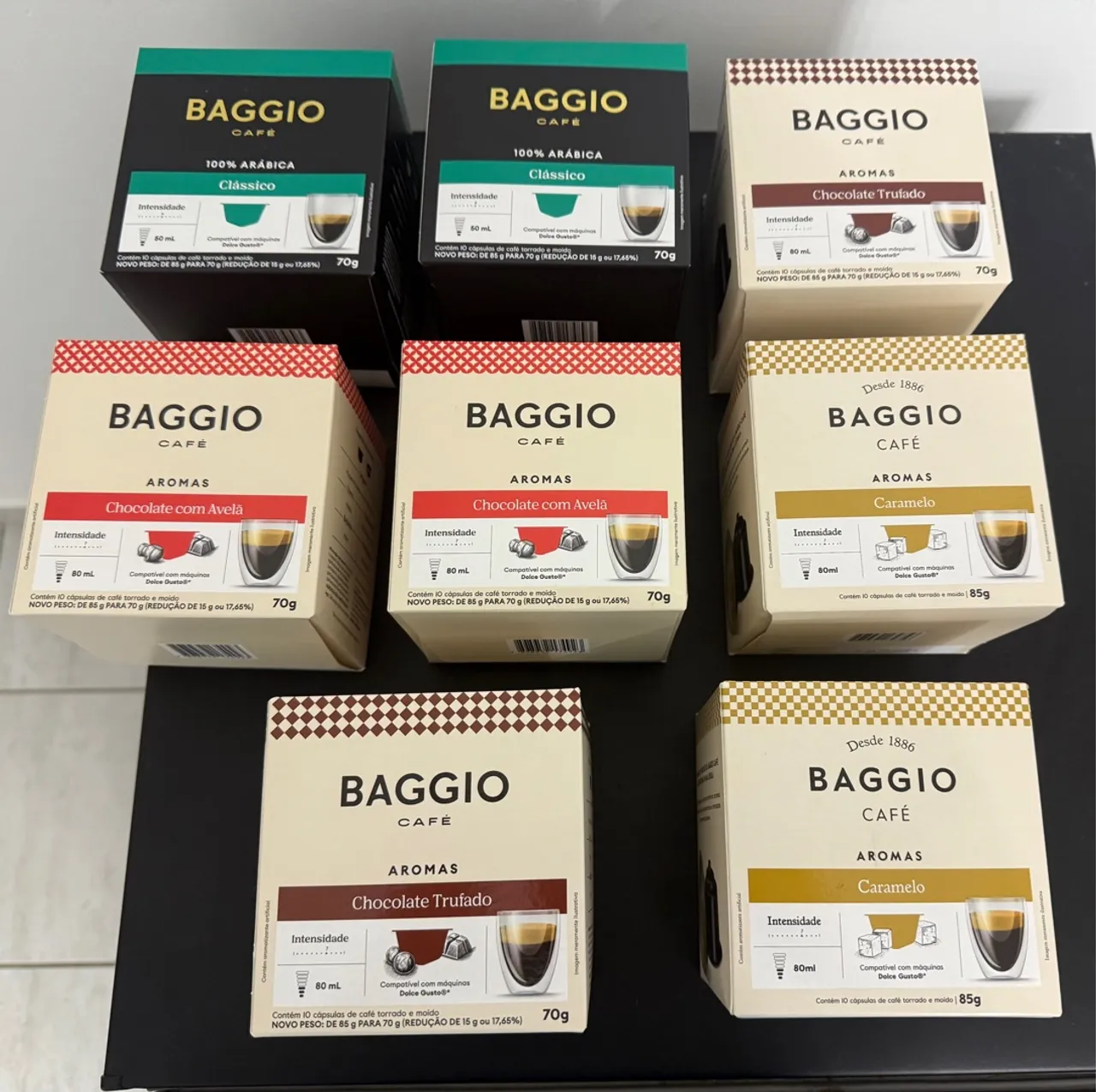 Cápsulas de Café Baggio - Diversos Sabores 80 unidades