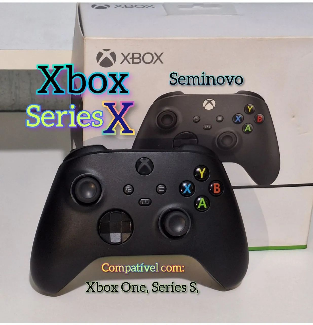 Controle Xbox One, Series X, S Novíssimo sem marca de uso, Completo na Caixa