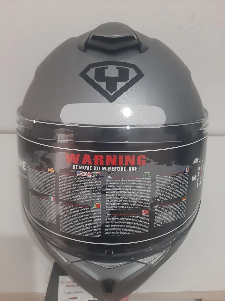 Capacete Yohe,  tamanho 56 ,  escamoteavel robocop New Pratik  