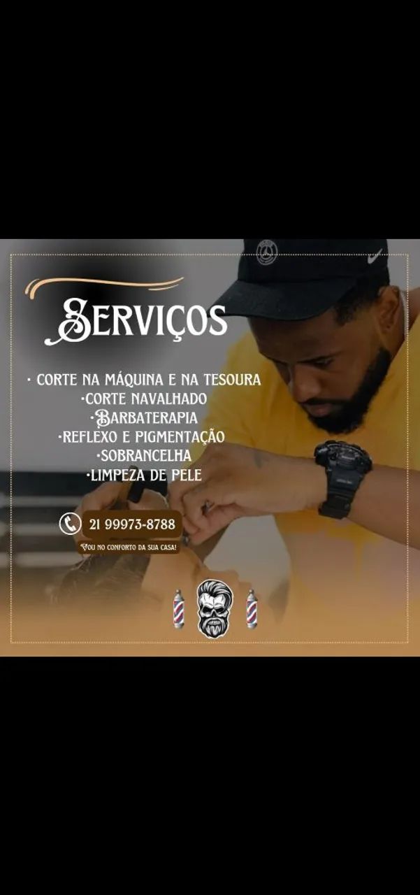 Barbearia - Cortes, Barba e Sobrancelha