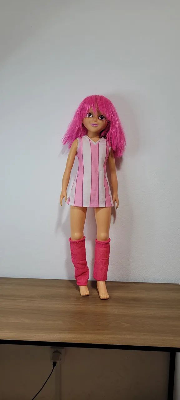 Boneca antiga rara stephanie lazy town 