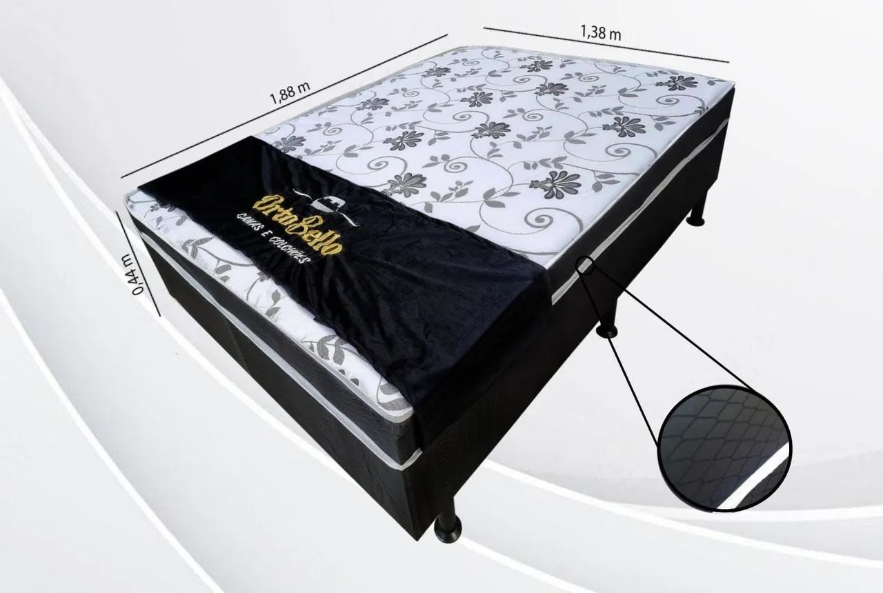 Cama Box ortopédica Casal D20 - ENTREGA RAPIDA