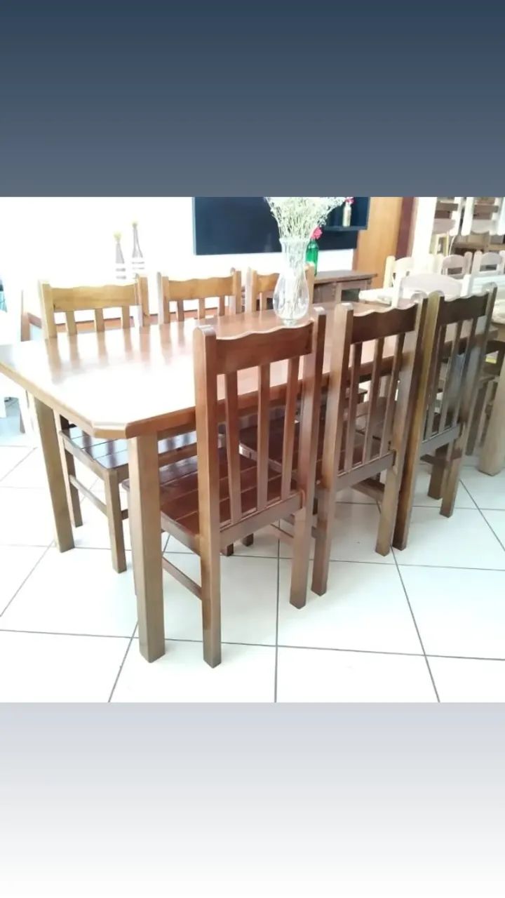 Mesa com 06 cadeiras  - Foto 2
