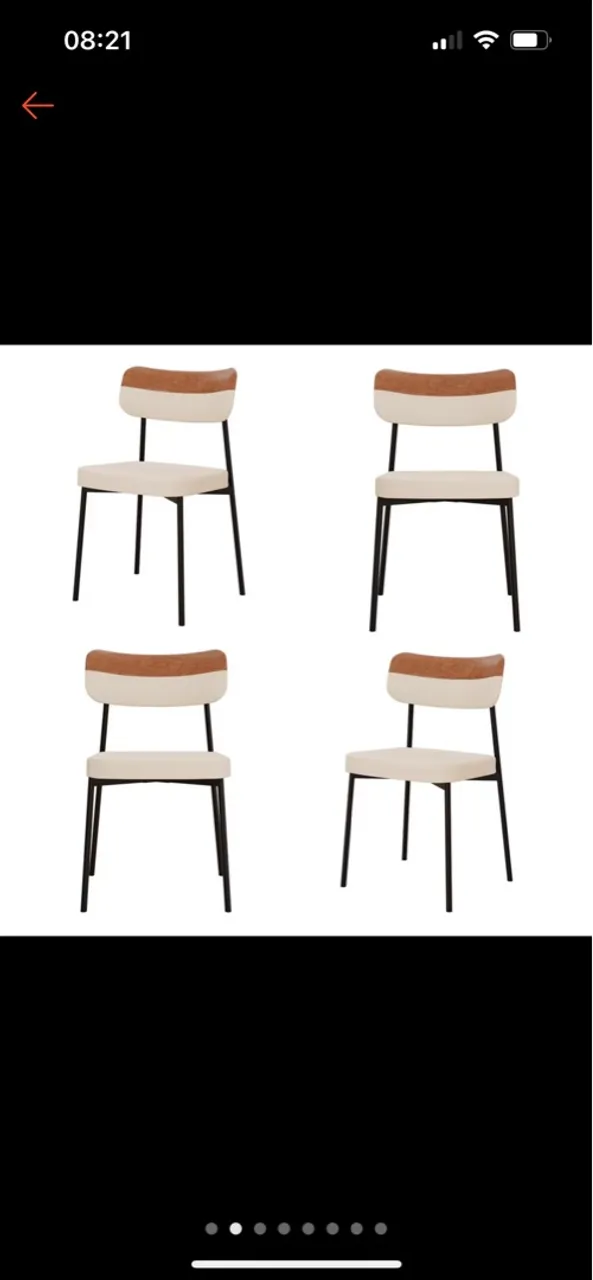 Conjunto de Cadeiras de Jantar Modernas