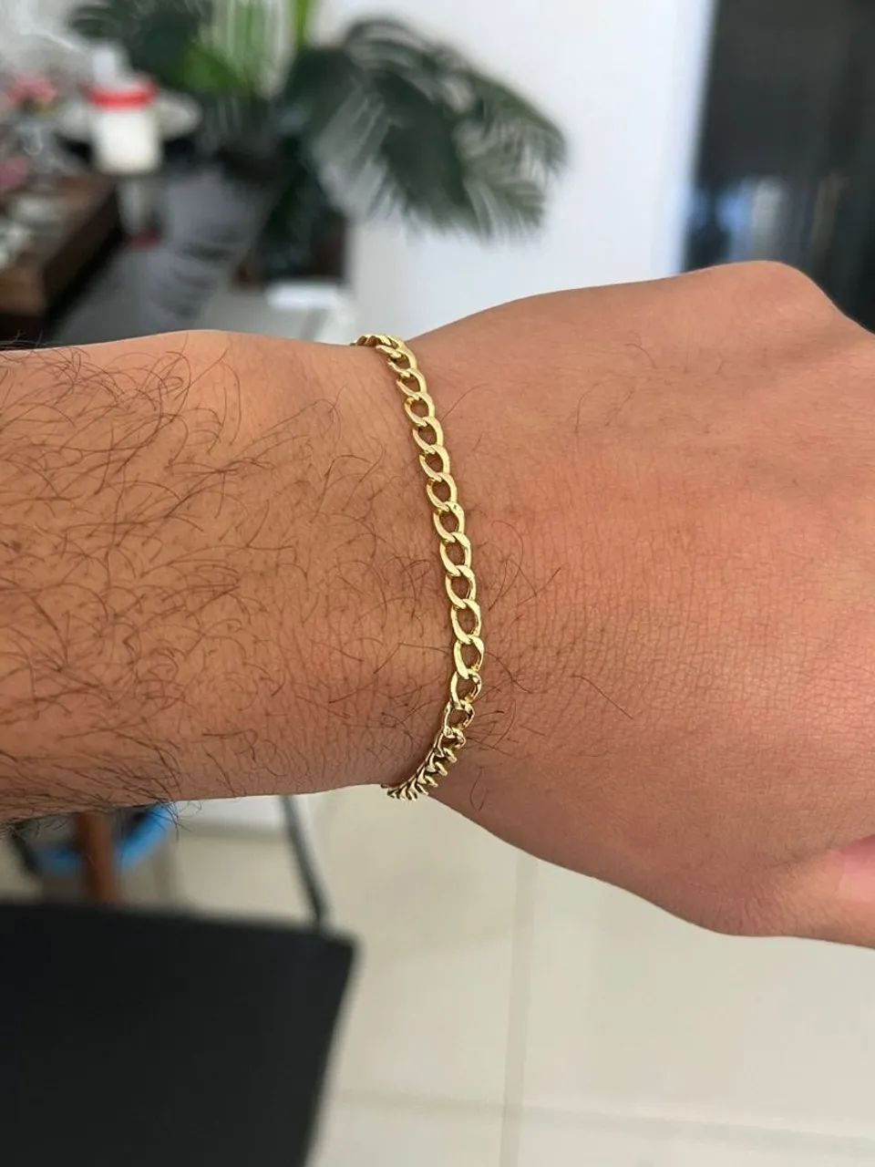 Pulseira de Ouro18k modelo grumet - Foto 3