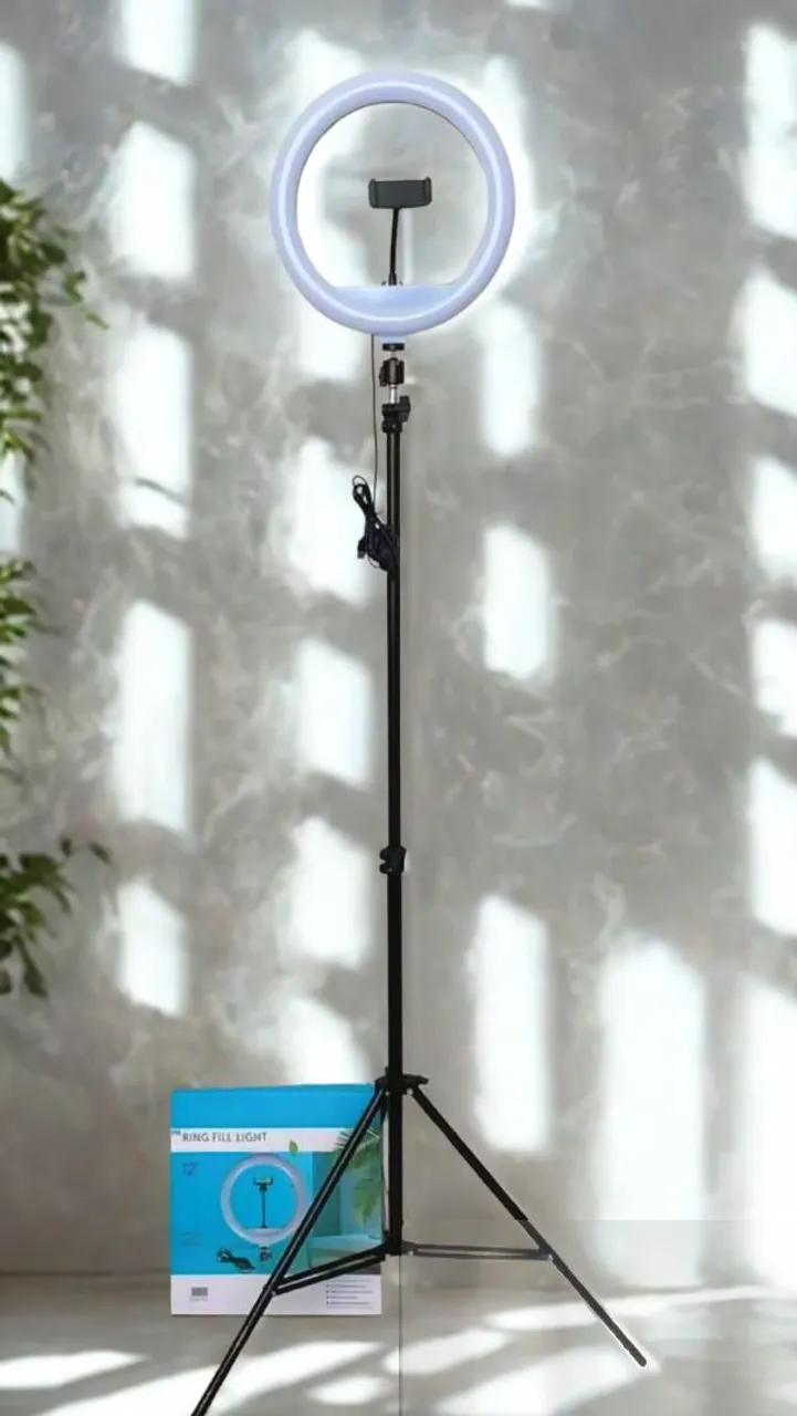 Ring Light Profissional com Tripé 2,10m - Iluminação Perfeita