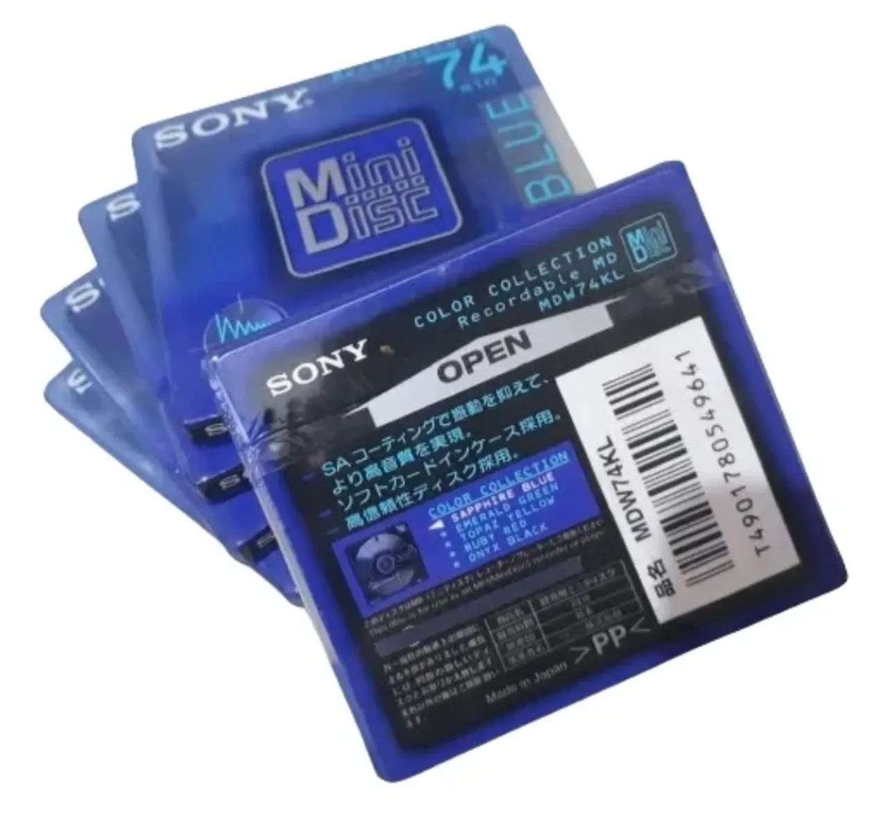 5 MD's MINI DISC SONY BLUE 74minutos NOVOS LACRADOS :) - Foto 2