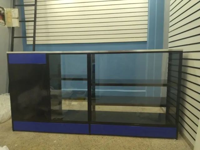 Balcão Duplo Vitrine Com Caixa em Aço - Estilo Industrial | Novo  - Foto 2