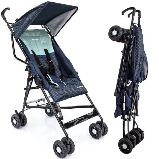 Carrinho de Bebê Voyage Wing - Azul e Bege - Foto 4
