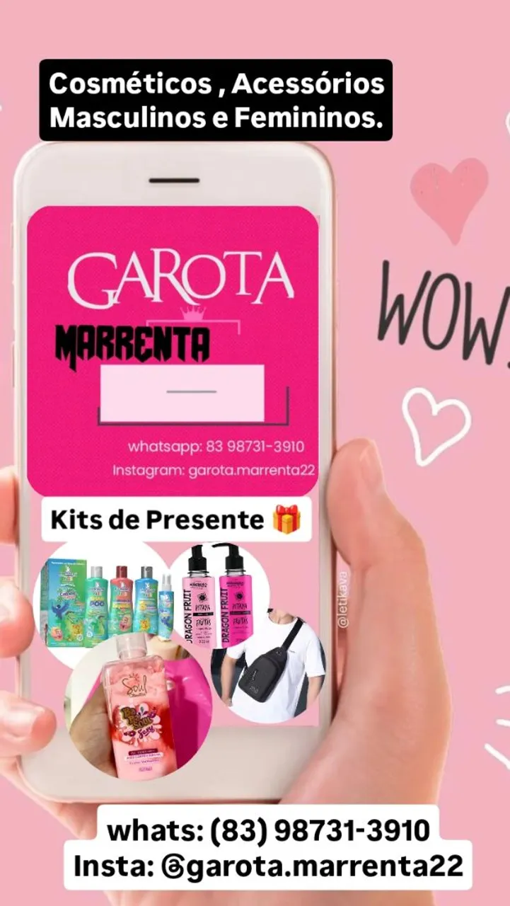 Kits de presentes e cosméticos para você!