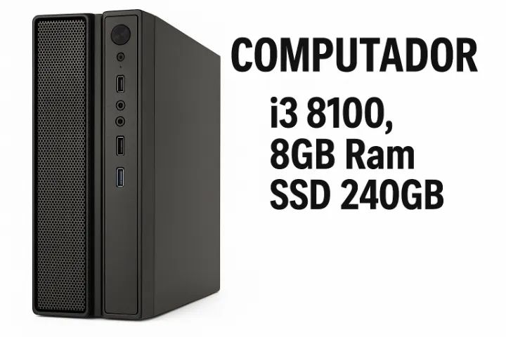 Computador Intel Core i3 8100 - 8Gb DDR4 - SSD 240Gb - Desktop 8ª Geração Intel 