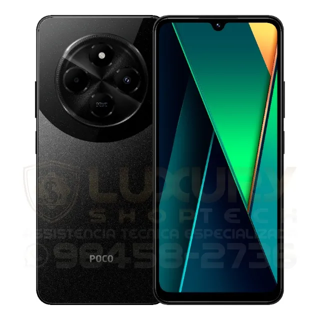 Celular Xiaomi Poco C75 8GB 256GB Preto - N*O*V*O - Versão Global - Lacrado - Garantia