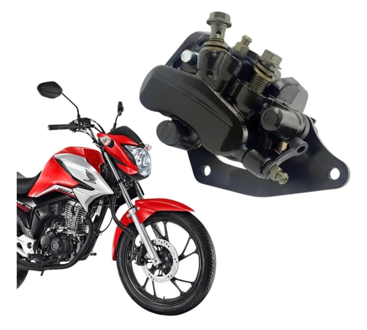 Pinça de freio com pastilhas para titan 160 2018 a 2023 - Foto 2