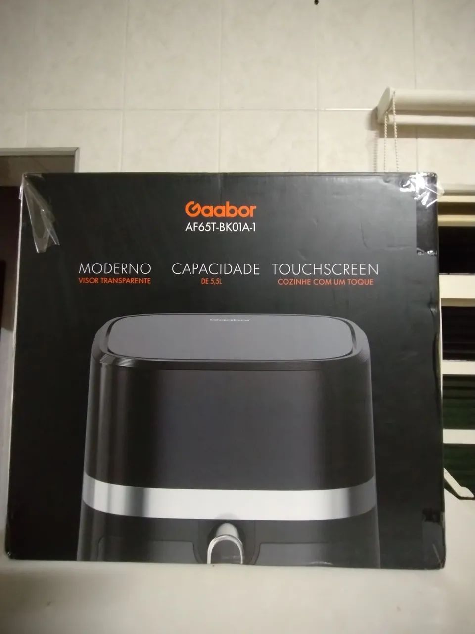 Fritadeira Elétrica Air Fryer Gaabor 5,5L Touchscreen AF65T-BK01A-1