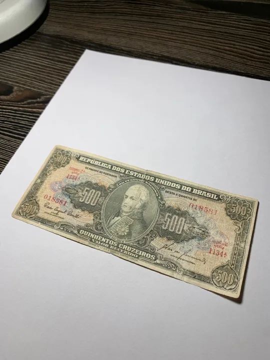 500 CRUZEIROS (2º ESTAMPA) Série 1134. (1960) - Foto 4