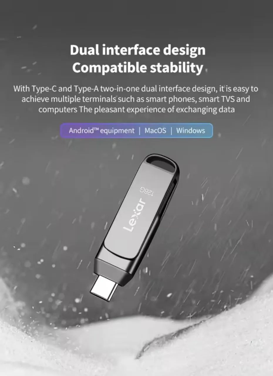 Pendrive Lexar 128GB Dual Interfase USB-C/A - Foto 3