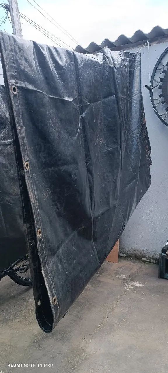 Lona de vinil emborrachada 2x5mts 130 cada tenho duas - Foto 2