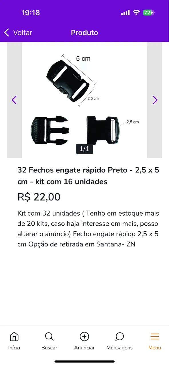 32 Fechos engate rápido kit com 16  - Foto 4