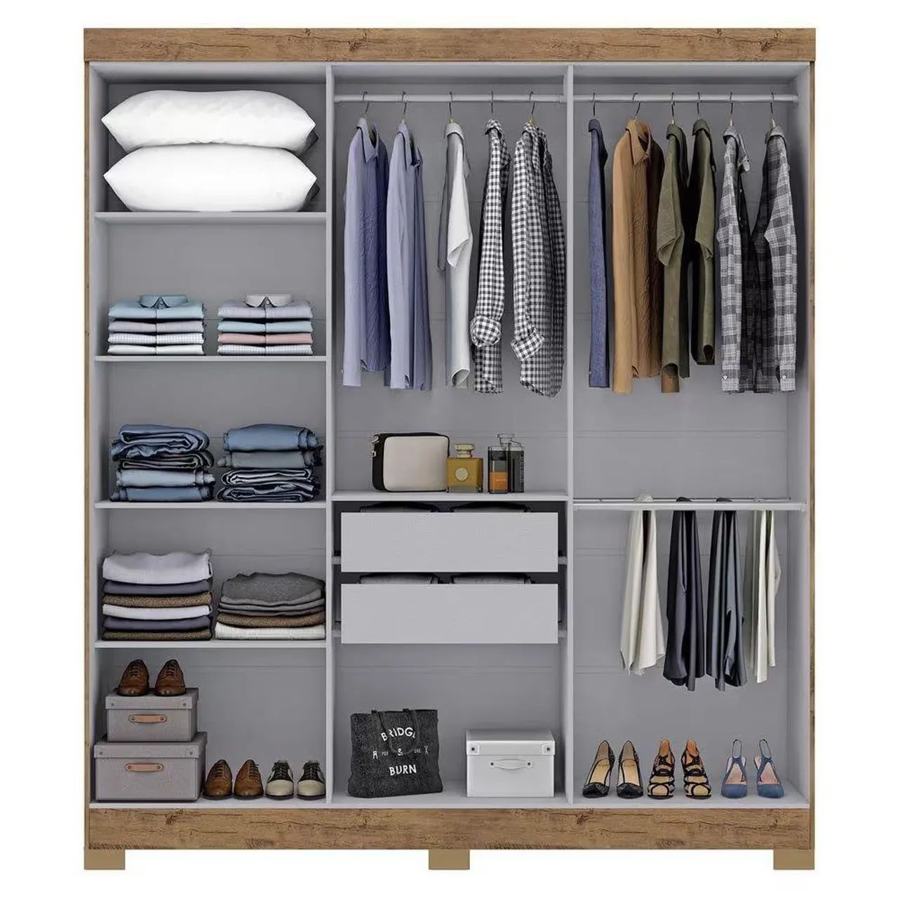Guarda roupa 6 portas 100% MDF com pés  - Foto 4