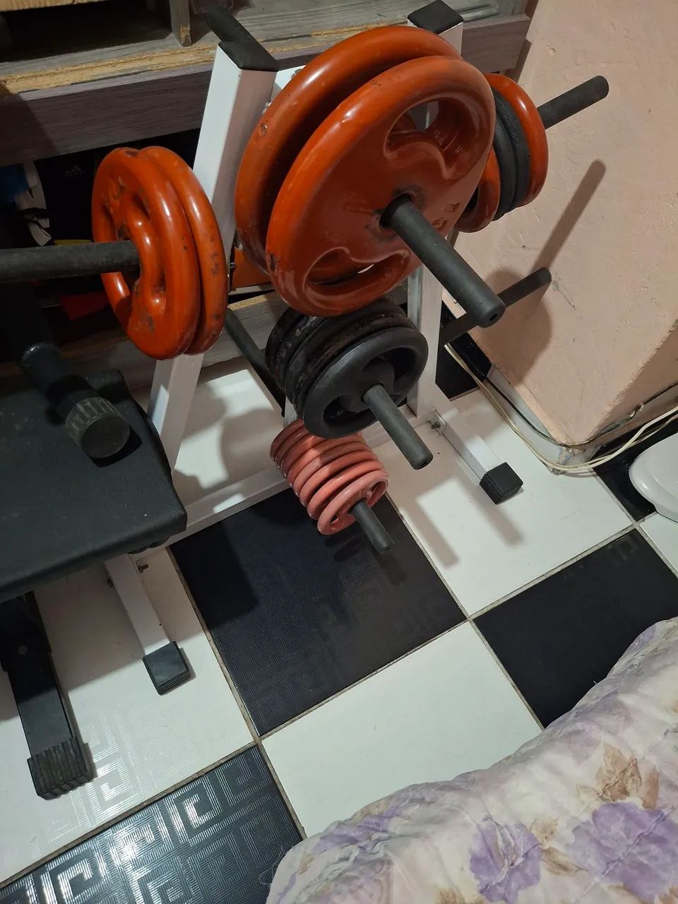 Suporte de anilhas e anilhas 