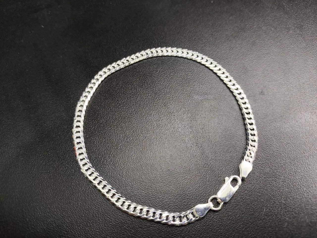 Pulseira Masculina Prata 925 - Corrente Curb - Foto 3