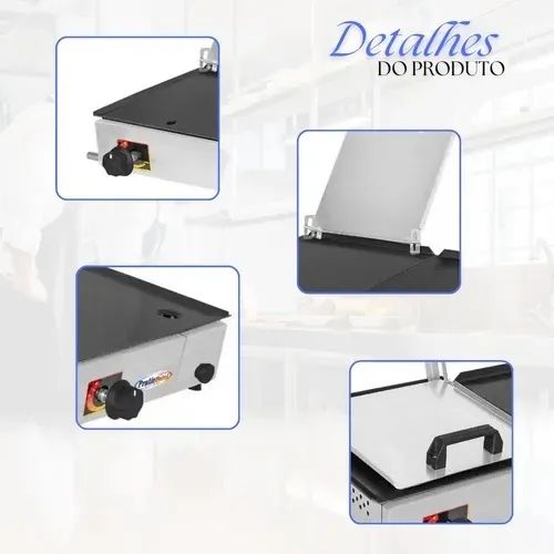 Chapa INOX, 97x30, NOVA, garantia, abafador, e coletor de gordura. Entrega GRÁTIS* - Foto 2